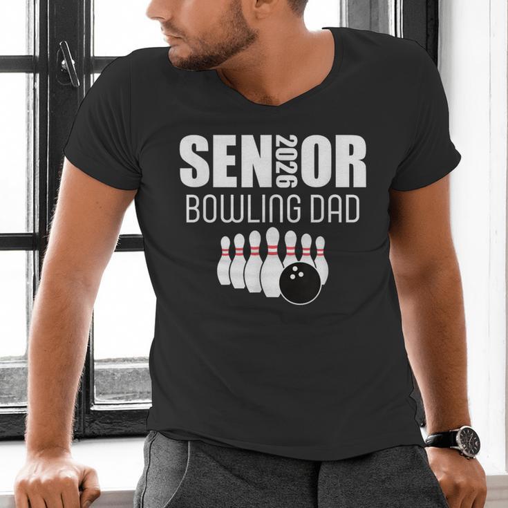 2026 Senior Bowling Dad Bowling Team Parent Helper Men's V-Neck T-Shirt 2026 Senior Bowling Dad Bowling Team Parent Helper Men's V-Neck T-Shirt