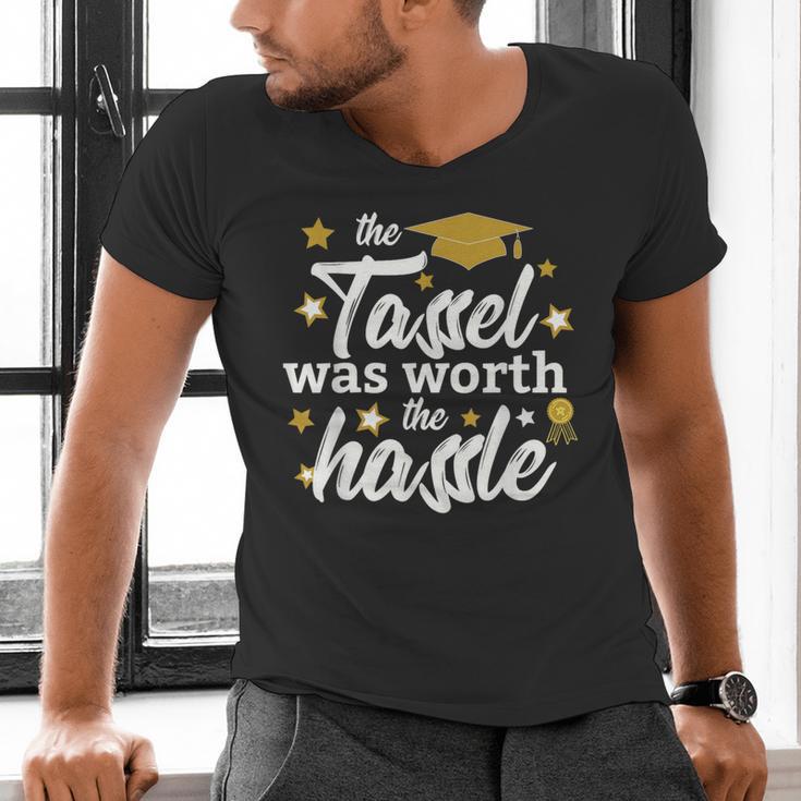 2026 Tassel Graduation The Tassel Was Worth The Hassle Men's V-Neck T-Shirt