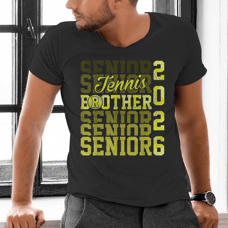 2026 Tennis Senior Brother Graduation Matching Family Men's V-Neck T-Shirt
