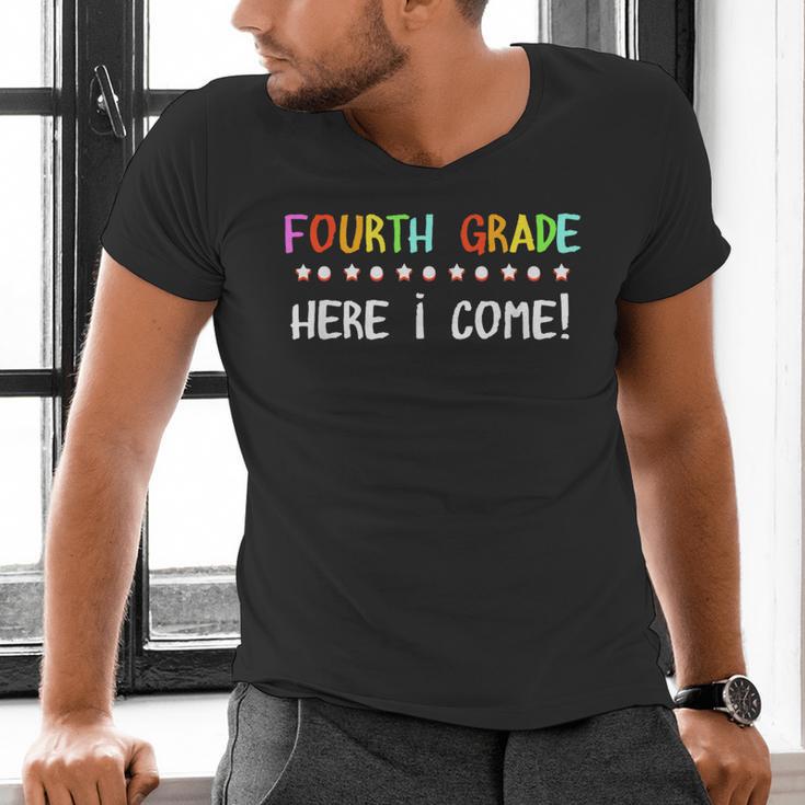 4th Grade Here I Come Cute 3rd Grade Graduation Shirt Men's V-Neck T-Shirt