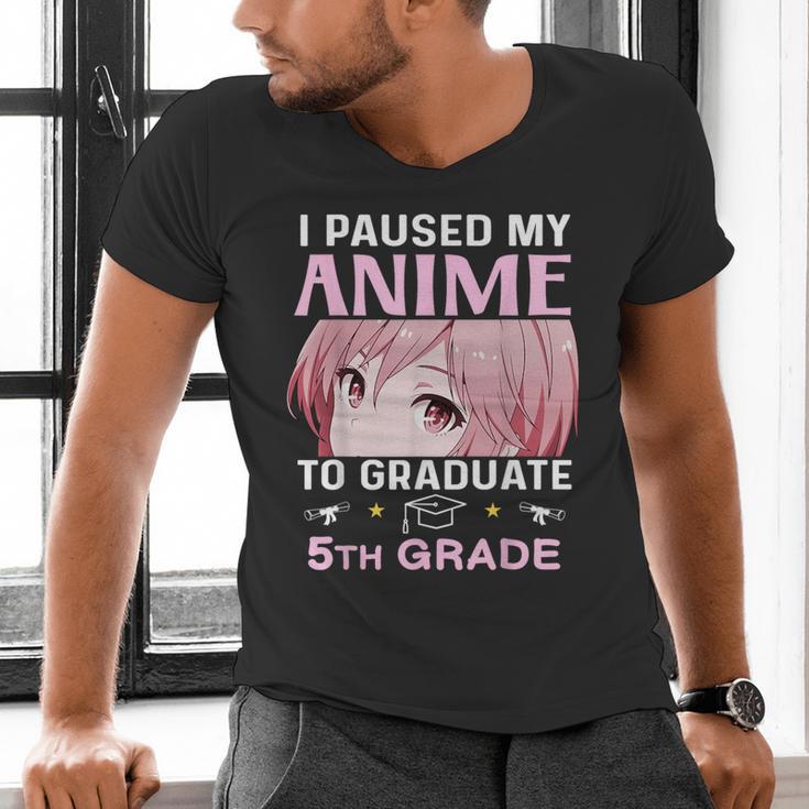 5th Grade Graduation Anime 2025 Graduate Elementary Girls Men's V-Neck T-Shirt
