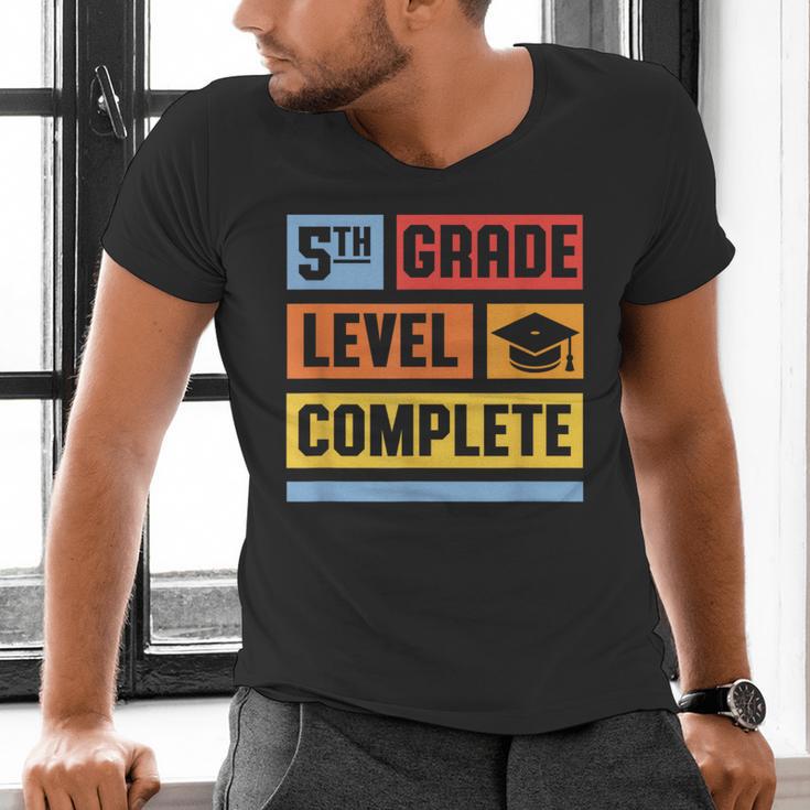 5th Grade Level Complete Shirt Graduation Last Day Of School Men's V-Neck T-Shirt