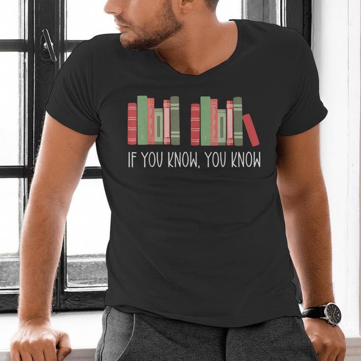 6 7 If You Know You Know Book Lover Six Seven Meme Men's V-Neck T-Shirt