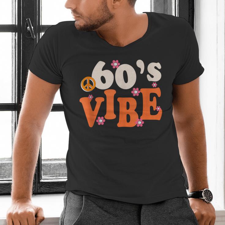 60's Vibe Retro Nostalgia Classic Mixtape Era 1960s Party Men's V-Neck T-Shirt