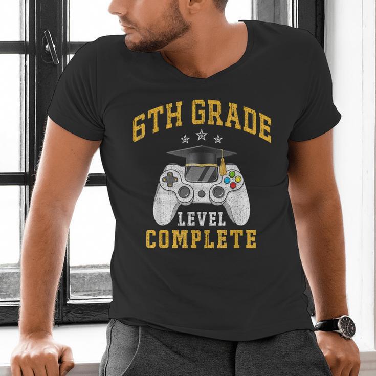 6th Grade Graduation Senior Video Gamer Graduated Men's V-Neck T-Shirt