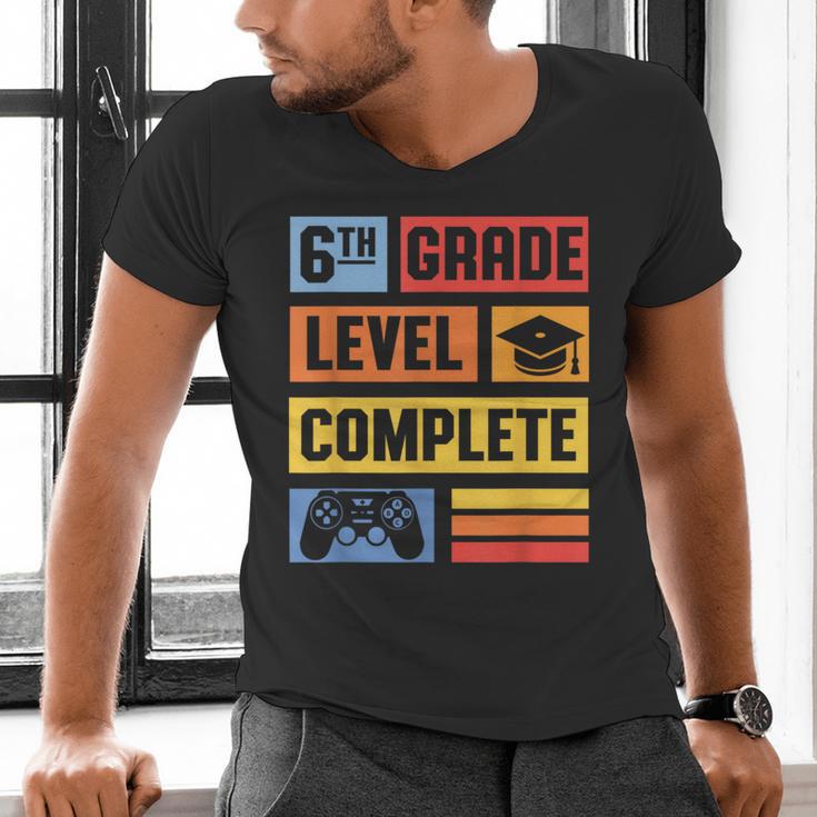 6th Grade Level Complete Shirt Graduation Last Day Of School Men's V-Neck T-Shirt