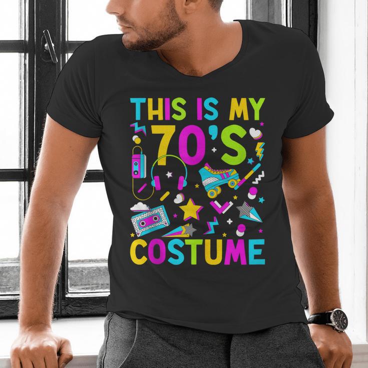 This Is My 70's Costume Nostalgia Mixtape Era 1970s Party Men's V-Neck T-Shirt This Is My 70's Costume Nostalgia Mixtape Era 1970s Party Men's V-Neck T-Shirt