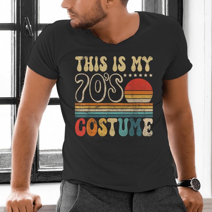 This Is My 70s Costume Vintage Nostalgia Mixtape 1970s Party Men's V-Neck T-Shirt This Is My 70s Costume Vintage Nostalgia Mixtape 1970s Party Men's V-Neck T-Shirt