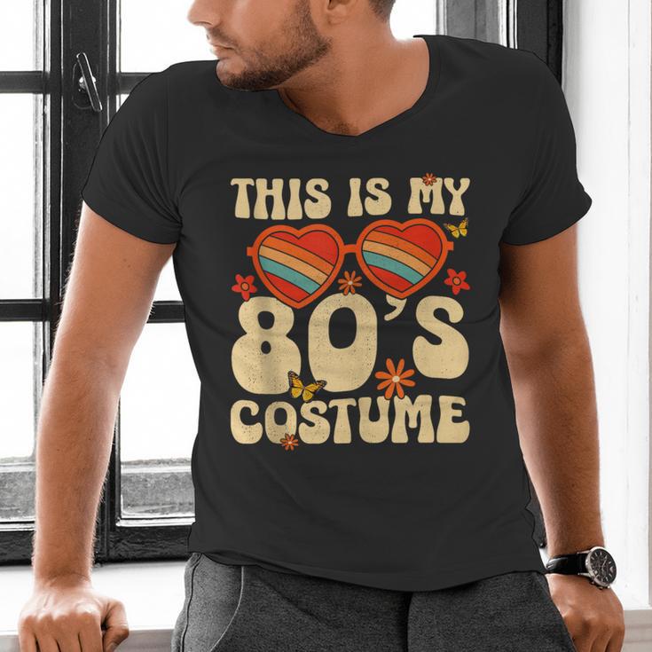 This Is My 80s Costume Vibes Nostalgia 1980s Vintage Fashion Men's V-Neck T-Shirt