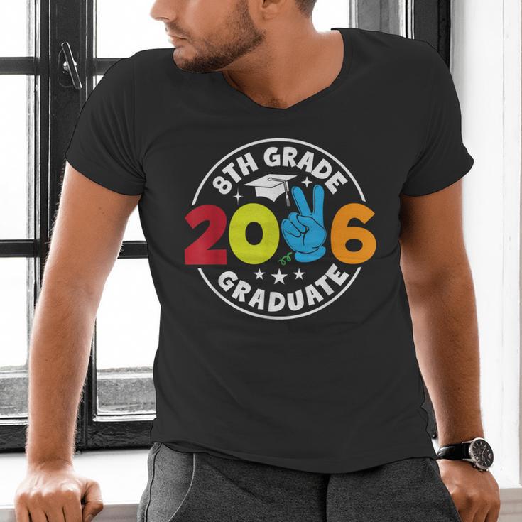 8th Grade 2026 Graduate School Senior Year Graduation Day Men's V-Neck T-Shirt