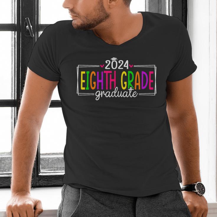 8th Grade Graduate 2024 Graduation Last Day Of School Men's V-Neck T-Shirt