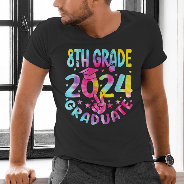 8th Grade Graduate 2024 Graduation Last Day Of School Tie Men's V-Neck T-Shirt