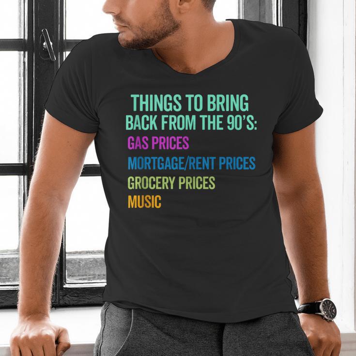 90's Lover Nineties 1990's Born Nostalgia Politics Men's V-Neck T-Shirt