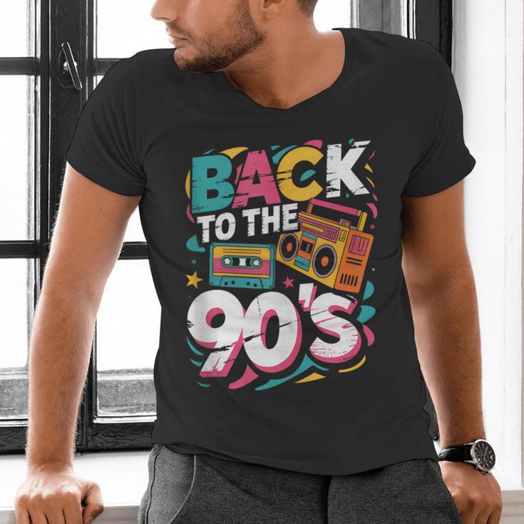 90's Nineties Nostalgia Costume Party Back To The 90s Men's V-Neck T-Shirt
