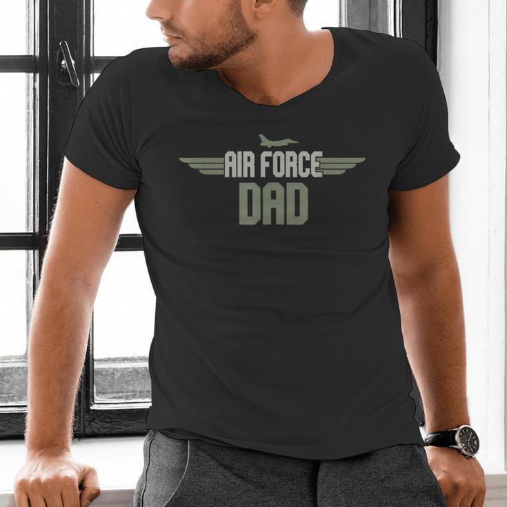 Air Force Dad United States US Air Force Father's Day 2023 Men's V-Neck T-Shirt