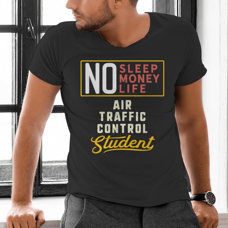 Air Traffic Control Major Student Shirt Graduation Men's V-Neck T-Shirt