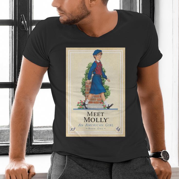American Girl Meet Molly Book Cover Men's V-Neck T-Shirt