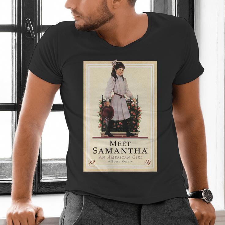 American Girl Meet Samantha Book Cover Men's V-Neck T-Shirt