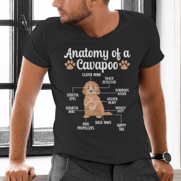 Anatomy Of A Cavapoo Dog Cavapoo Owner Cavapoo Dad Men's V-Neck T-Shirt
