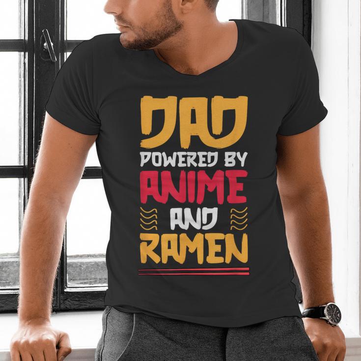Anime Fathers Day Japanese Manga Otaku Kawaii Anime Dad Men's V-Neck T-Shirt