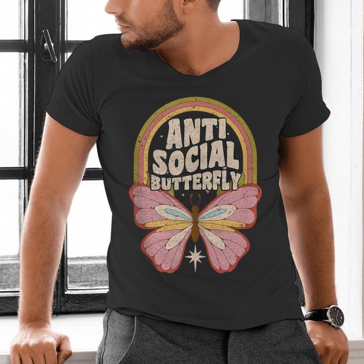 Anti-Social Introvert Butterfly Lover Men's V-Neck T-Shirt