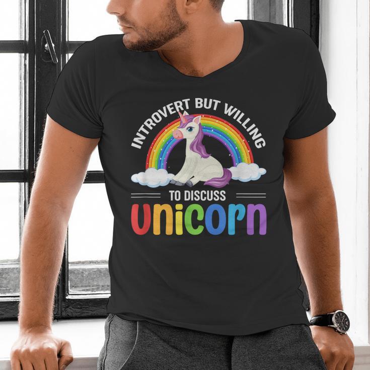 Anti Social Introvert Unicorn Lover Unicorns Men's V-Neck T-Shirt Anti Social Introvert Unicorn Lover Unicorns Men's V-Neck T-Shirt