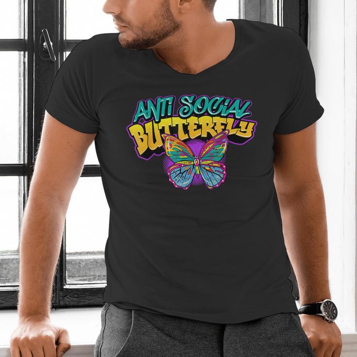 Antisocial Butterfly Shirts For Introvert Men's V-Neck T-Shirt Antisocial Butterfly Shirts For Introvert Men's V-Neck T-Shirt