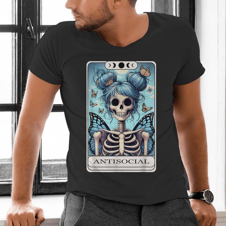 Antisocial Butterfly Tarot Card Introvert Women Stay Home Men's V-Neck T-Shirt Antisocial Butterfly Tarot Card Introvert Women Stay Home Men's V-Neck T-Shirt