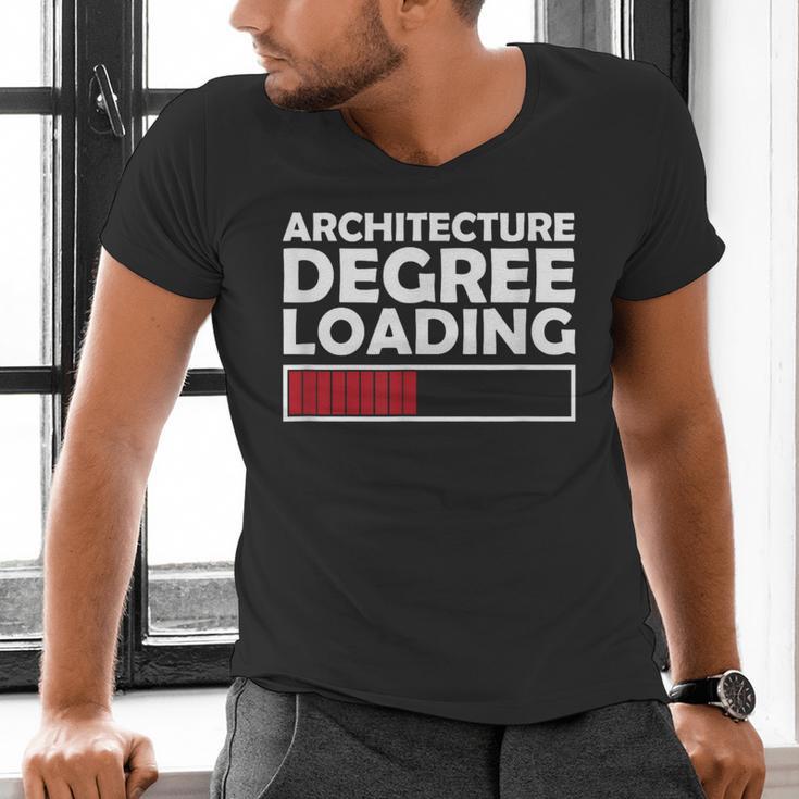 Architecture Degree Loading Graduation Student Men's V-Neck T-Shirt