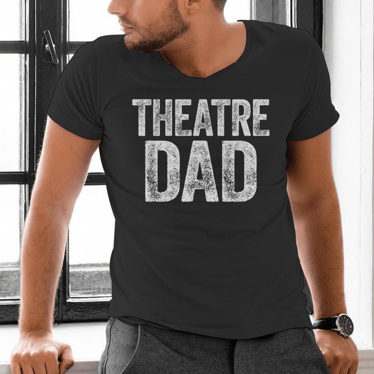 Theatre Dad Shirt Men Thespian Actor Fathers Day Men's V-Neck T-Shirt