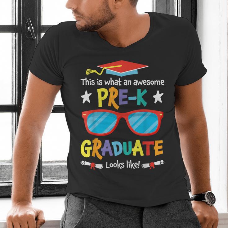 What An Awesome Pre-K Graduate Looks Like 2025 Graduation Men's V-Neck T-Shirt