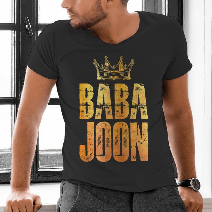 Baba Joon Persian Dad Iran Quote Iranian Fathers Day Men's V-Neck T-Shirt