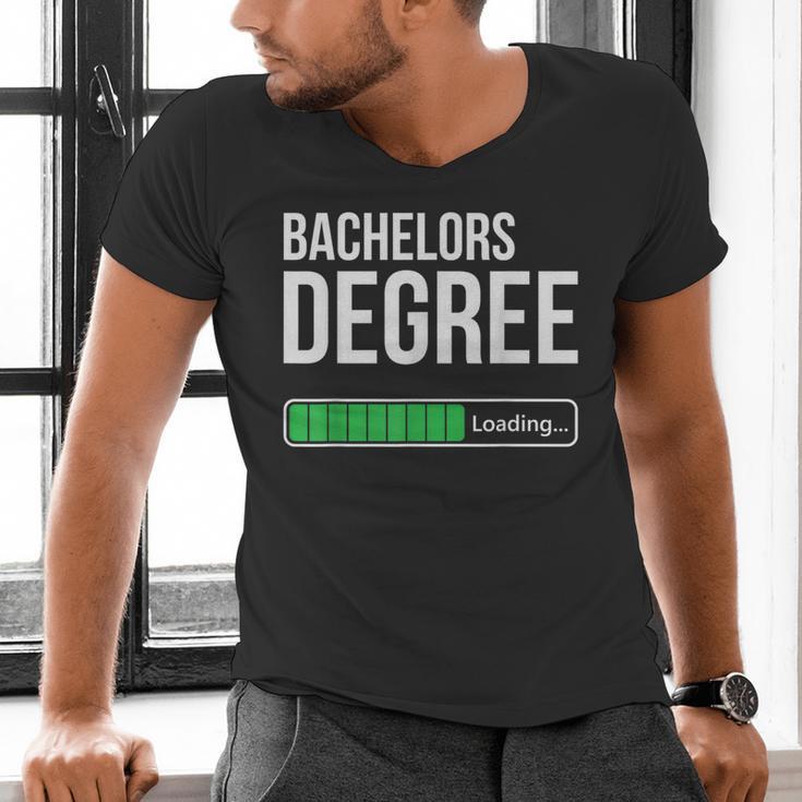 Bachelors Degree Loading College Student Graduation Men's V-Neck T-Shirt