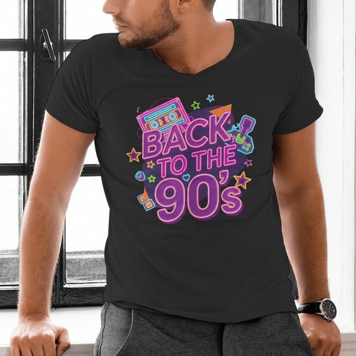 Back To The 90s Retro Nostalgia Men's V-Neck T-Shirt Back To The 90s Retro Nostalgia Men's V-Neck T-Shirt