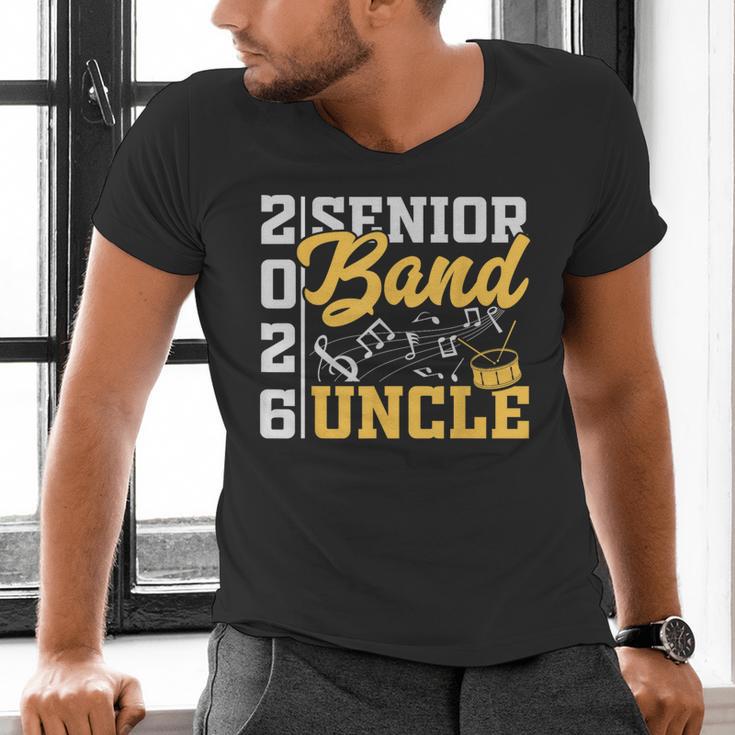 Band Senior Uncle Class Of 2026 Graduation Graduate Men's V-Neck T-Shirt