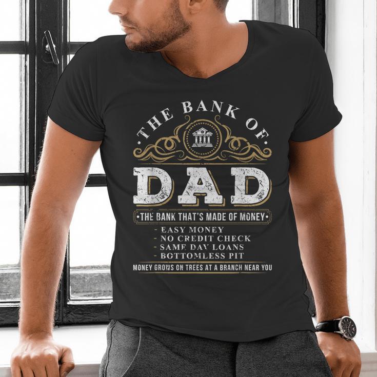 The Bank Of Dad Father's Day College Tuition Student Men's V-Neck T-Shirt