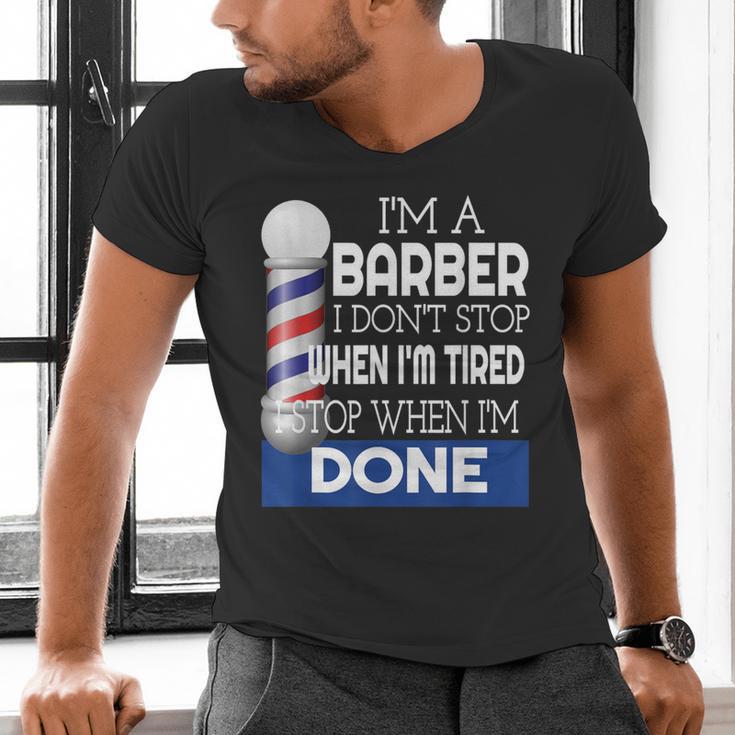 Barber Stylist Barber College Graduation Men's V-Neck T-Shirt