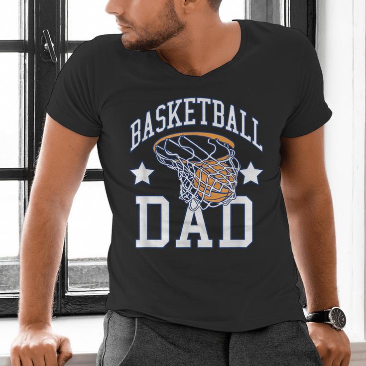Basketball Dad Coach Sports Fan Men's V-Neck T-Shirt Basketball Dad Coach Sports Fan Men's V-Neck T-Shirt