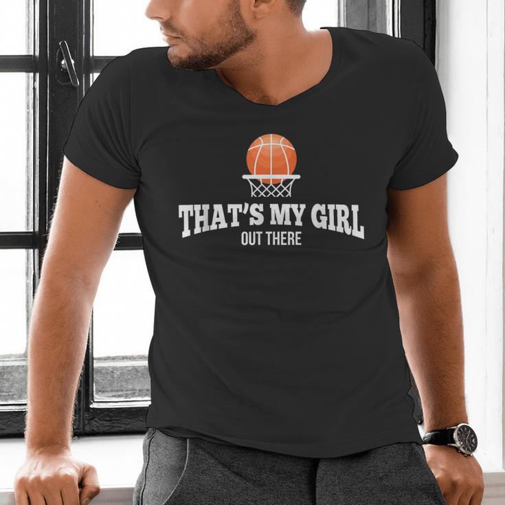 Basketball For Mom & Dad That's My Girl T-Shirt Men's V-Neck T-Shirt