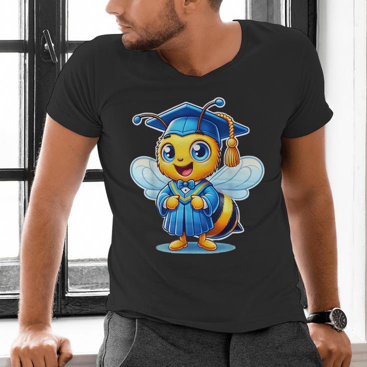 Bee Graduation Cute Kindergarten Elementary High School Men's V-Neck T-Shirt
