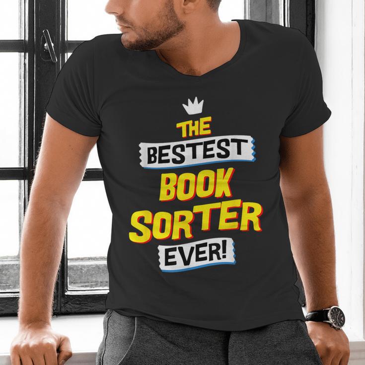 Best Book Sorter Job Occupation Men's V-Neck T-Shirt Best Book Sorter Job Occupation Men's V-Neck T-Shirt