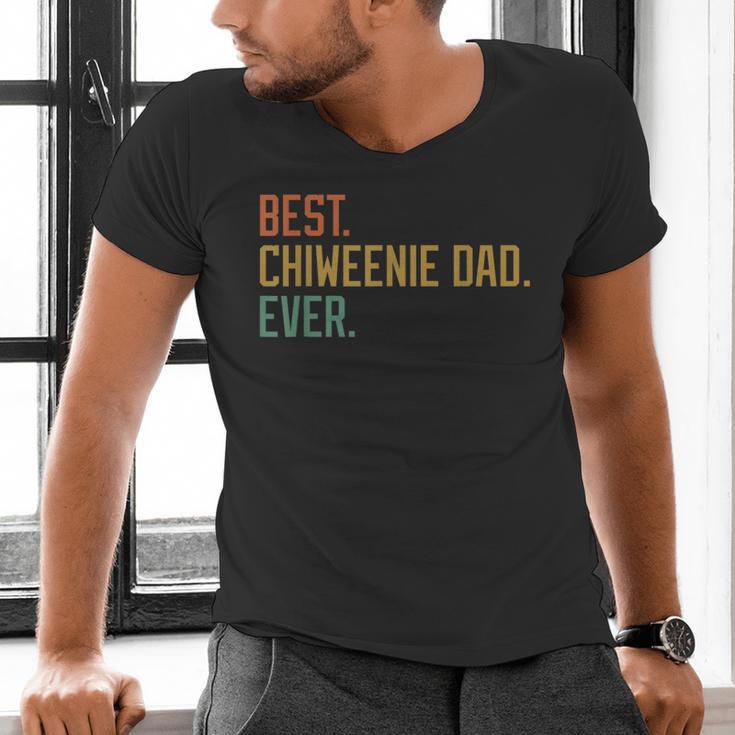 Best Chiweenie Dad Ever Dog Breed Father's Day Canine Puppy Men's V-Neck T-Shirt