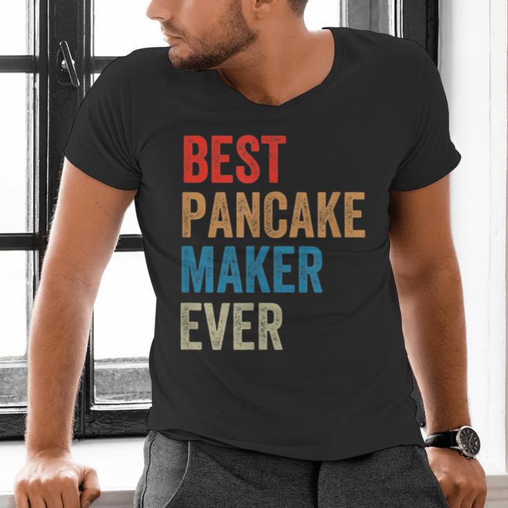 Best Pancake Maker Ever Baking For Baker Dad Or Mom Men's V-Neck T-Shirt Best Pancake Maker Ever Baking For Baker Dad Or Mom Men's V-Neck T-Shirt