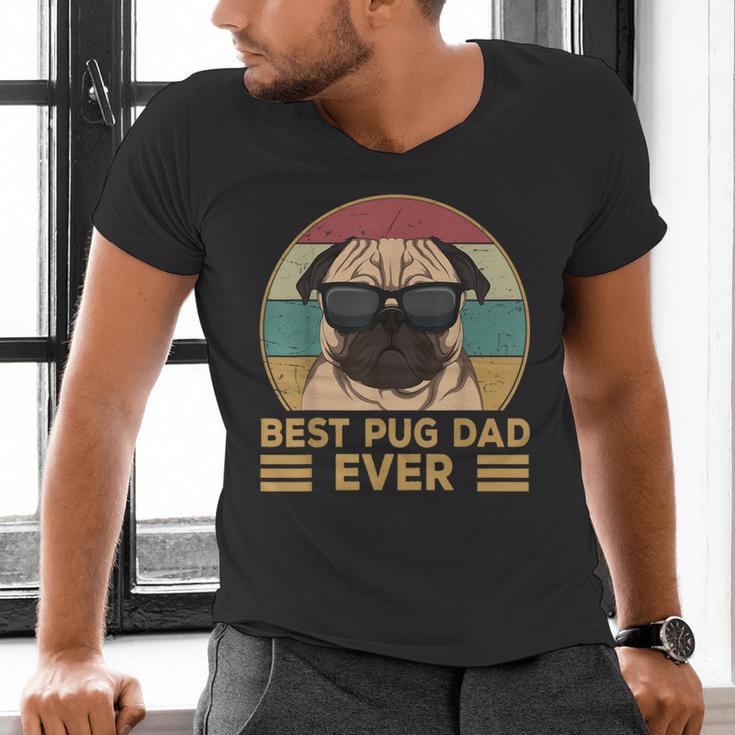 Best Pug Dad Ever Pug Dog For Men And Boys Men's V-Neck T-Shirt
