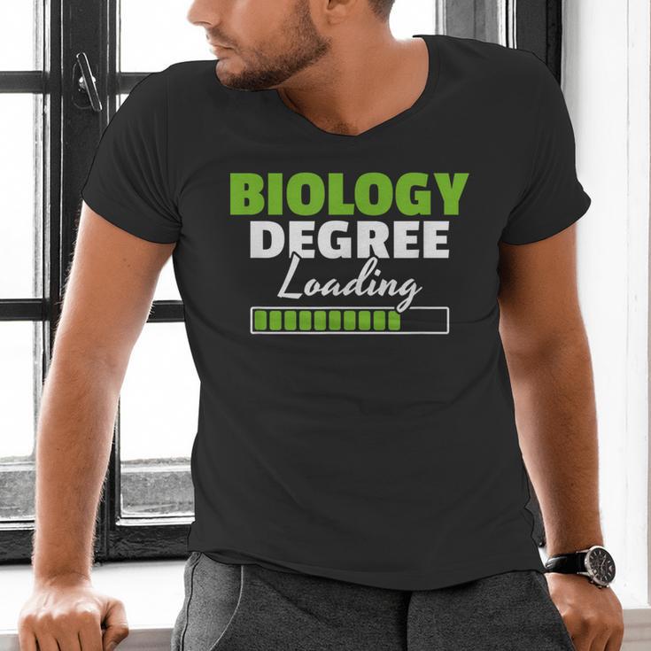 Biology Degree Loading Graduation Student Teacher Biologist Men's V-Neck T-Shirt