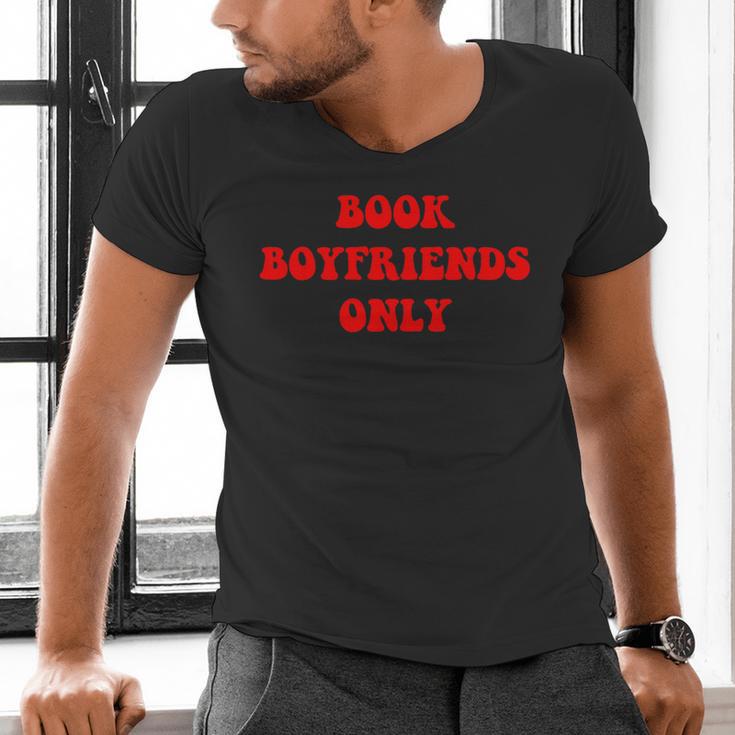 Book Boyfriends Only Men's V-Neck T-Shirt