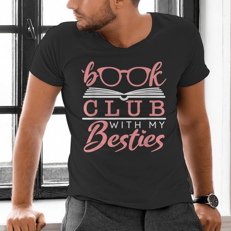 Book Club With My Besties Men's V-Neck T-Shirt Book Club With My Besties Men's V-Neck T-Shirt