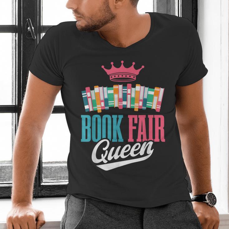 Book Fair Queen Men's V-Neck T-Shirt Book Fair Queen Men's V-Neck T-Shirt