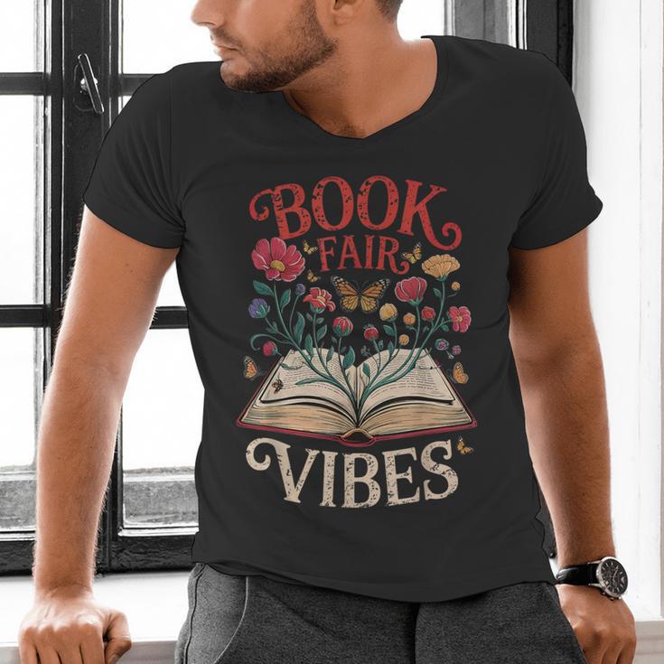 Book Fair Vibes Men's V-Neck T-Shirt