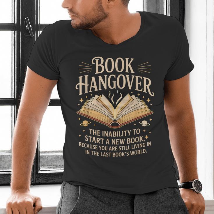 Book Hangover Literature Book Reading Books Reader Men's V-Neck T-Shirt Book Hangover Literature Book Reading Books Reader Men's V-Neck T-Shirt